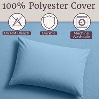 Brushed Microfiber Twin Sheets, Blue view 4