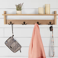 Coat Rack with Shelf and 4 Hooks view 7