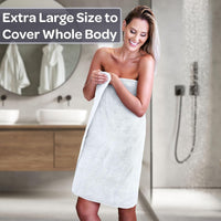 6 Piece Bathroom Towels Set, 28"x54.5"x0.25" view 26