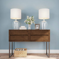 Table Lamps - Set of 2 Cloche Style Glass Modern Farmhouse view 4