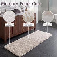 Bath Mat, White, 58" x 24" view 3