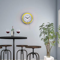 Neon Wall Clock- 14" Round, Double Light Ring, Dual Power view 1