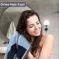 Bathroom Towels Set, Bathroom Accessories, Navy, 6-Piece Towel Set view 3
