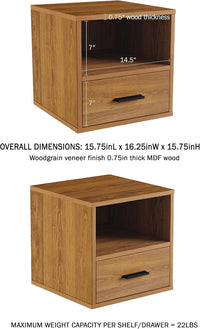 Side Table with Storage, Brown view 3