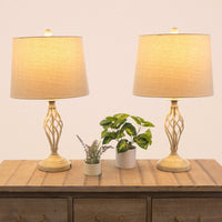 Set of 2 Table Lamps - Modern Lamps with USB Charging Ports view 6