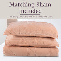 2PC Velvet Twin Quilt Set view 5