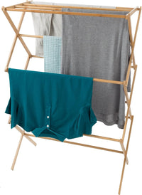 Bamboo Clothes Drying Rack, 27.5" x 14.25" x 42" view 4