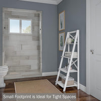 4-Tier Ladder Bookshelf, (L) 20" x (W) 17 x (H) 56" view 3