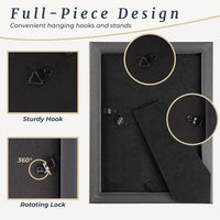 Set of 6 Picture Frames, 5"x7" view 5
