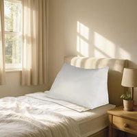 Wedge Pillow, White, 30" x 12" x 18" view 2