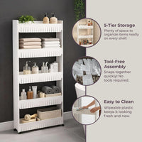 Slim Rolling Storage Cart view 4
