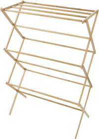 Bamboo Clothes Drying Rack, 27.5" x 14.25" x 42" view 1