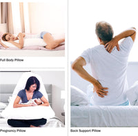 Full Body Pillow- 7 in 1 Jumbo Pillow with Removeable Cover view 2