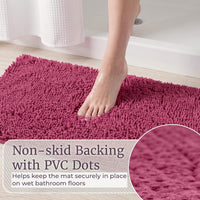 2 Piece Bathroom Rug Set, Pink view 4