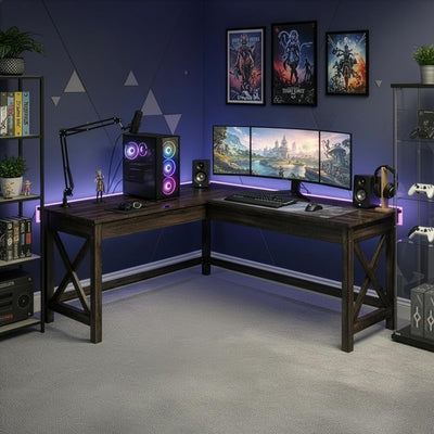 Computer Desk for Home Office, Dark Gray