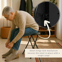 Folding Stool - Portable Backless Stool with 225lb Capacity view 11