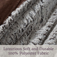Faux Fur Comforter Set, 3 Piece Full/Queen Size view 4