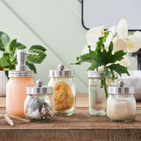 Mason Jar Bathroom Accessories Set view 4
