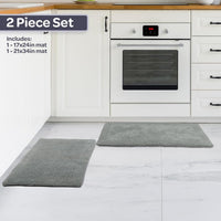 Bathroom Rugs - 2-Piece 2500GSM Cotton Bath Mat Set view 21