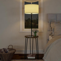 Floor Lamp with Table, (L) 17” x (W) 17” x (H) 59” view 4