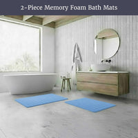 Bathroom Rugs - 2-Piece Memory Foam Bath, 1'8" x 2'8" (Rectangular) view 2