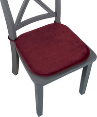 Memory Foam Chair Cushion-Square 16"x 16.25", Red view 5