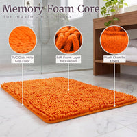2 Piece Bathroom Rug Set, 1'5" x 2' (Rectangular) view 3