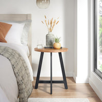 End Table - Industrial Side Table, (L) 18” x (W) 18” x (H) 21.9” view 1