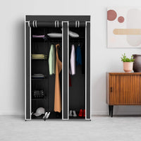 Portable Closet - Freestanding Covered Garment Rack Wardrobe view 5