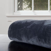 Faux Fur Throw Blanket, Gray view 6