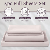 3-Piece Brushed Microfiber Twin Sheet Set, Purple view 63