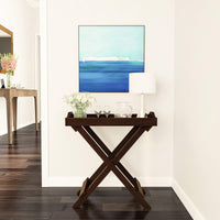 End Folding Modern Minimalist Wooden Contemporary Side Table view 3