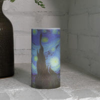 Flameless Candles - 2-Pack Van Gogh Starry Night Battery view 6