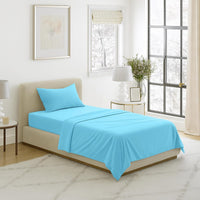 3-Piece Brushed Microfiber Twin Sheet Set, Purple view 44