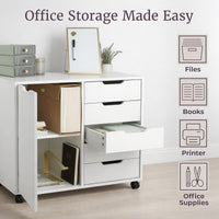 5 Drawer Office Storage Cabinet view 2