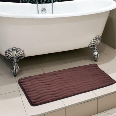Microfiber Memory Foam Bathmat, Chocolate