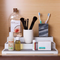 3 Tier Spice Step Shelf- Kitchen Cabinet, White view 6