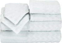 6-Piece Cotton Deluxe Plush Bath Towel Set, 27"x54"x0.25" view 1