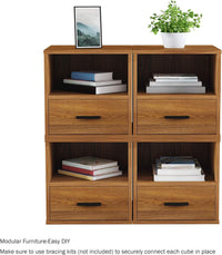 Side Table with Storage, Brown view 2