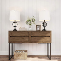 Table Lamps- Set of 2 Openwork Iron Orb Lights view 6