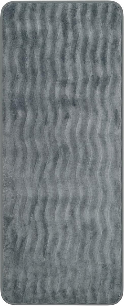 Microfiber Memory Foam Bathmat, Platinum