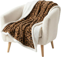 Fleece Sherpa Throw Blanket - Ultra Soft Plush Bed view 7