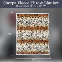 Fleece Sherpa Throw Blanket - Ultra Soft Plush Bed view 3