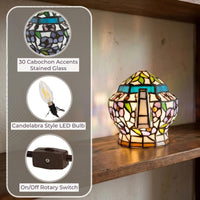 Tiffany Style Teapot Lamp, 10.5" x 7" view 4