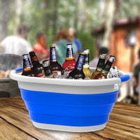 Collapsible Laundry Basket- Space Saving Pop Up, 24.25" x 17.5" x 11" view 5