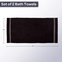 Bath Towels - 2PC 500GSM 100% Cotton Towel Set view 42