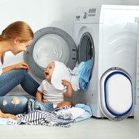 Collapsible Laundry Basket- Space Saving Pop Up, 24.25" x 17.5" x 11" view 4