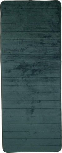 Oversized Bathroom Rug-Memory Foam Bath Mat in Green Textured view 4