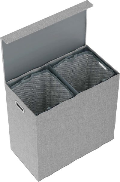 Double Laundry Basket with Lid