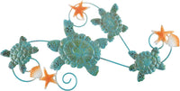 Sea Turtles Wall Art with Shells and Starfish view 6